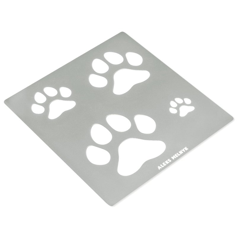 Aleks Melnyk No.61 Metal Stencils Paw Print for Painting on Wood, Tiger Print Stencil, Dog Paw, Puppy Paw, Small Cat Paw, Dog Footprint Stencils, Paw Print Stencel, Animal Paw - Image 5